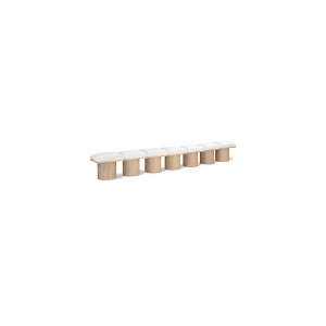 Meridian Furniture,Pavilion Boucle Fabric Bench - 1 of 4