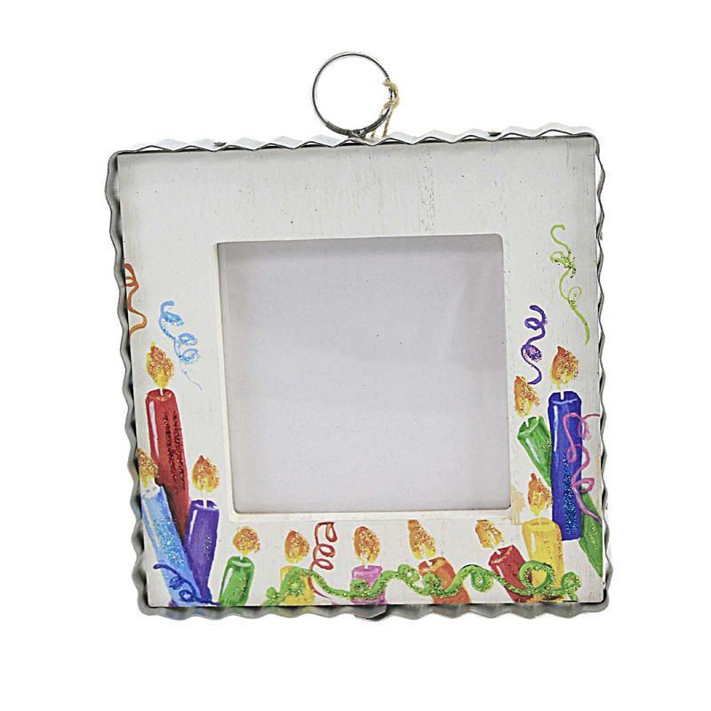 Round Top Collection 7.0" Birthday Candle Photo Frame Picture Celebrate  -  Single Image Frames, 1 of 4