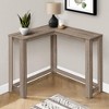 ChicFurnit Console Tables L Shaped Table Accent Table Side Table End Table Modern Design for Living Room, Beige, 35.5"*35.5"*32" - 2 of 4