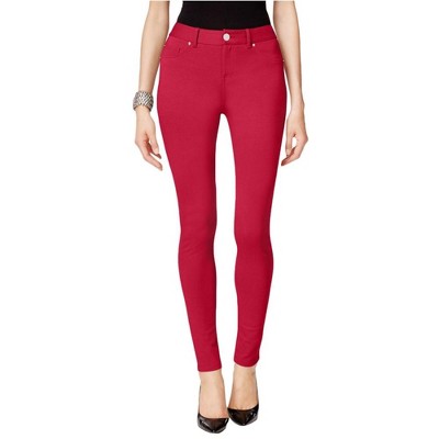 I.N.C International Concepts Womens Curvy Ponte Casual Trouser Pants, Red, 6
