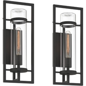 Possini Euro Design Possini Euro Castello 18"H Sand Black Wall Sconce Set of 2 - 1 of 4