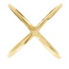 SHINE by Sterling Forever Essential Sterling Silver 14K Criss Cross Ring - 2 of 3