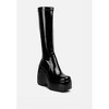 Dirty Dance Patent High Platfrom Calf Boots Women - 2 of 4