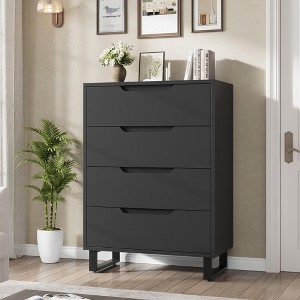ODK 4 Dresser for Bedroom, 41.7" Tall Dresser, Freestanding Vertical Drawer Cabinet with Storage, Wooden Closet Storage Chest for Living Room - 1 of 4
