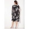 Catherines Women's Plus Size All A-Flutter Chiffon Jacket Dress - 3 of 4