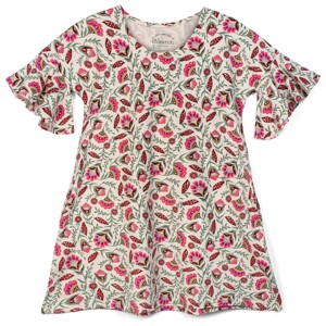 Mightly Girls Fair Trade Organic Cotton Flutter Sleeve A-line Dress - 1 of 3