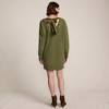 Lands' End Women's Fuzzy Bow Back Mini Sweater Dress - 2 of 4