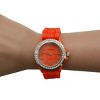 Olivia Pratt Every Day Silicone and Rhinestones Colorful Women Watch - 4 of 4