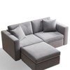 Gymojoy 71"/99.3"/118.1" Loveseat Cloud Sofa Modular Sectional Couch with Deep Seat for Living Room - 3 of 4