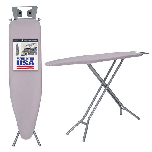 Seymour Home Products 4 Leg Mesh Top Ironing Board with Iron Rest Light Gray Seymour Home Products 4 Leg Mesh Top Ironing Board with Iron Rest Light Gray