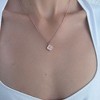 Adornia 14k Rose Gold Plated Button Clover CZ Halo Necklace - 2 of 4