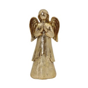Transpac Golden Praying Angel Figurine Elegant Christmas Decor for Tabletop Indoor Use Gift Giving and Hostess Gifts - 1 of 1