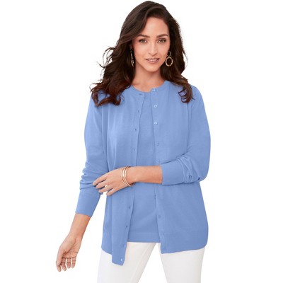 Jessica London Women's Plus Size Fine Gauge Cardigan