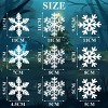 5 Sheets 135 Pcs White Snowflake Window Clings, Reusable Static Decals for Christmas Winter Holiday Home Office Party Glass Decor - 2 of 4