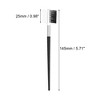 Unique Bargains Soft Double Sided Angled Eyebrow Brush Eyelash Extension Brush for Women Eye Makeup Black - 3 of 4