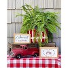 AuldHome Design 4th of July Signs, Set of 2 Decorative Wood Americana Patriotic Signs; Memorial Day and Independence Day Home Decor, 8.5 x 5 Inches - 3 of 4