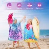Tirrinia Kids 100% Cotton Beach Towel, Surf Beach Bath Swim Hooded Towels for Girls Toddler Gift, 24 by 52-inch - 2 of 4
