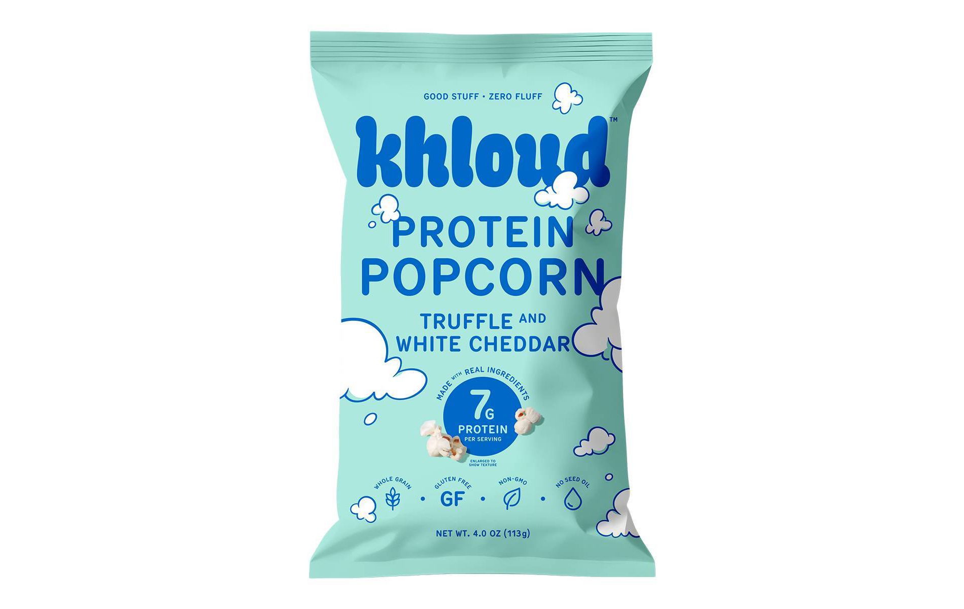 Khloud Truffle and White Cheddar Protein Popcorn - 4oz