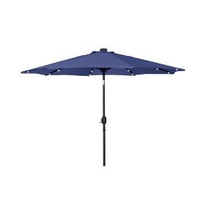WestinTrends 9 Ft Outdoor Patio Solar LED Market Table Umbrella - 1 of 4