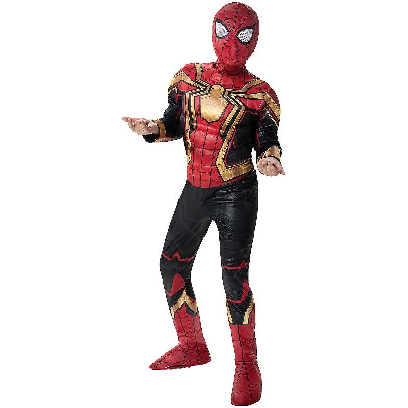 Jazwares Boys' Iron Spider-Man Qualux Costume - Size 4-6 - Red, 1 of 2