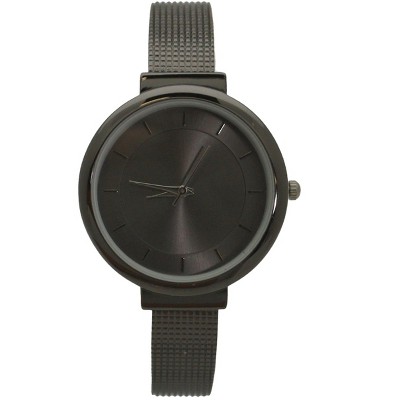 OLIVIA PRATT SHINY FACE TEXTURED BANGLE WATCH