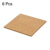 Unique Bargains Thickened Cork Self-Adhesive Kitchen Coasters for Tableware - 3 of 4