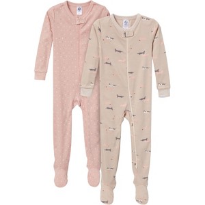 Gerber Toddler Gender Neutral Snug Fit Footed Pajamas, 2-Pack, Dogs - 1 of 4