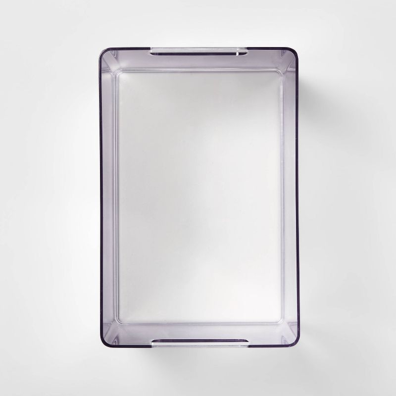 Bathroom Organizer Bin with Handles Clear - Brightroom™, 3 of 7