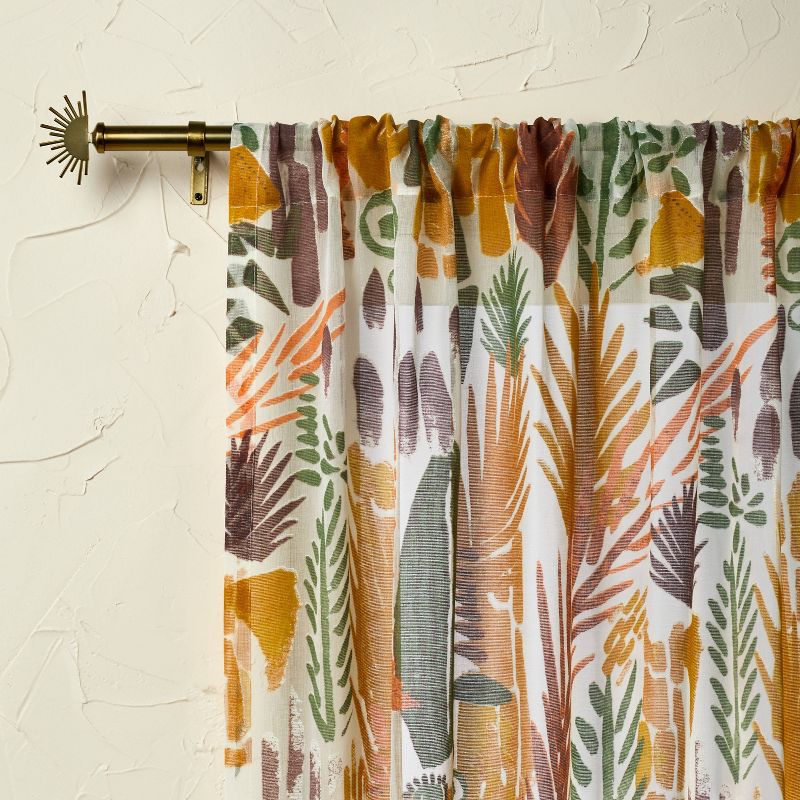 1pc Sheer Burnout Window Curtain Panel - Opalhouse™ designed with Jungalow™, 1 of 12