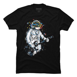 Men's Design By Humans space guitar By kharmazero T-Shirt - 1 of 4