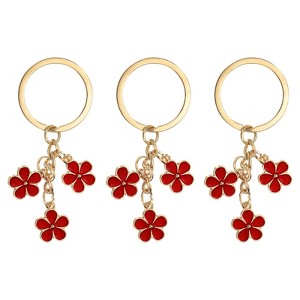 Unique Bargains Cute Flower Women Gifts Pendant Keychain for Purse Decor - 1 of 4