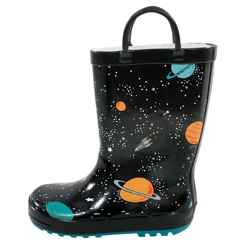 Hudson Baby Rain Boots, Space, 1 of 4
