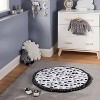 Round Activity Playmat Scallop - Cloud Island™ Black/White - image 2 of 4
