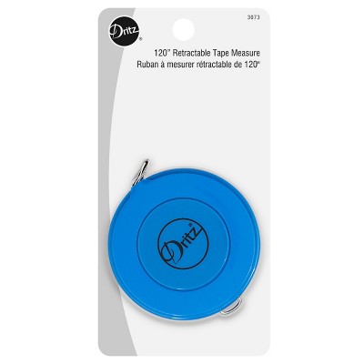 Dritz 120" Retractable Tape Measure: Flexible Sewing Tool, Measuring Tape for Body, 5.5" Length, 2.8" Width