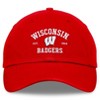NCAA Wisconsin Badgers Griffin Cotton Hat: Adjustable Solid Baseball Cap - 2 of 4