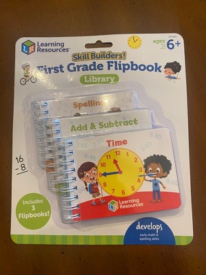 Learning Resources Skill Builders! First Grade Flipbook Library - Learning Activities for Kids Ages 6+, Size: Small