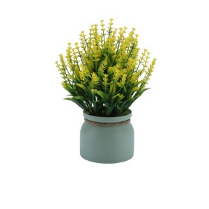 Unique Bargains Artificial Plants Tiered Festive Flower Cone Plastic 3.74"x3.74"x9.84" 1 Pc - 1 of 4