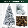 Home Imports Emporium Darla Prelit Snowy Christmas Tree with Tree Topper - 4 of 4