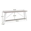 NicBex 31.49" H Console Table with Open Storage Shelf Sofa Table for Entryway Living Room - 3 of 4