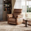 Power Recliner Chair, Swivel Glider Rocker with Charging Port,Curved Armrests & Padded Backrest,Upholstered Nursery Reclining Sofa Chair - 4 of 4
