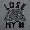Womens Funny T Shirts Lose My Number Sarcastic Graphic Tee For Ladies - Crazy Dog Women's T Shirt - 2 of 4