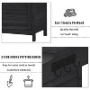 PAGED 39 Inch Potting Bench with 2-Tier Shelves and Side Hook,Wood Farmhouse Outdoor Storage Cabinet,Potting Table for Garden,Backyard - 4 of 4