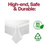 Smarty Had A Party 54" x 108" Clear Rectangular Plastic Tablecloths - 96 pcs - 4 of 4