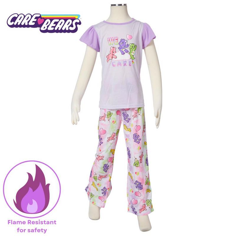 Care Bears Pajamas Set, 2 Piece Sleepwear for Kids, 2 of 9