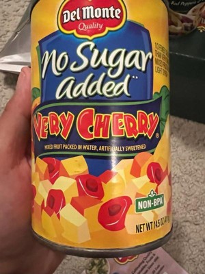 Del Monte No Sugar Added Very Cherry Mixed Fruit - 14.5oz : Target