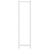 vidaXL Towel Rack White Steel Medium Towel Rack Rectangular Modern - 3 of 4