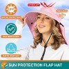 SUN CUBE Wide Brim Sun Hat with Neck Flap, UPF50+ Hiking Safari Fishing Hat for Womens, Sun Protection Beach Hat - 3 of 4
