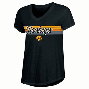 NCAA Iowa Hawkeyes Women's V-Neck T-Shirt - 1 of 3