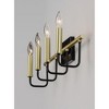 Maxim Lighting Sullivan 4 - Light Vanity in  Black/Gold - 4 of 4