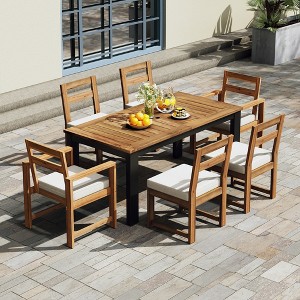 Maggift Outdoor Patio Seating Sets, Unique Design, Ideal for Conversations, Perfect for Gardens and Living Spaces, Beige, 23.6"*22.6"*34.8" - 1 of 4